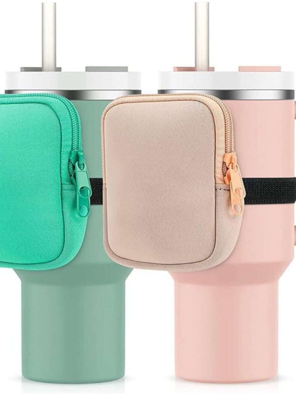 2 Pcs Water Bottle Pouch Neoprene Tumbler Cup Holder Gym Accessories